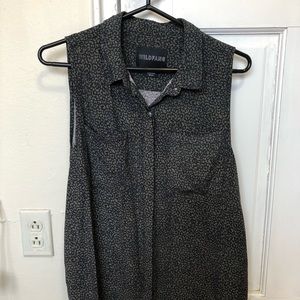 NEW Wildfang Empower Sleeveless Button Up, Size Small, NWOT